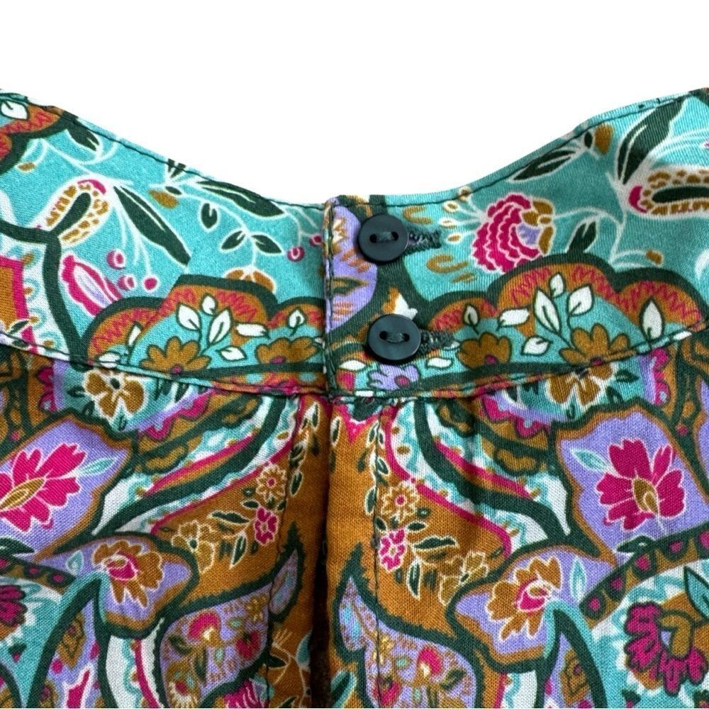 Liverpool Keyhole Paisley Sleeveless Top Size Small - Picture 8 of 12